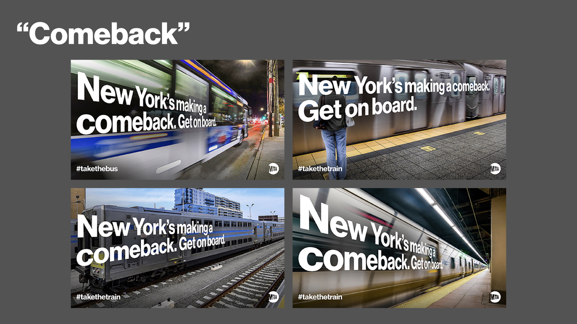 The Metropolitan Transportation Authority (MTA) today launched an unprecedented marketing and communications campaign aimed at increasing ridership as the New York Metropolitan region recovers from the pandemic.