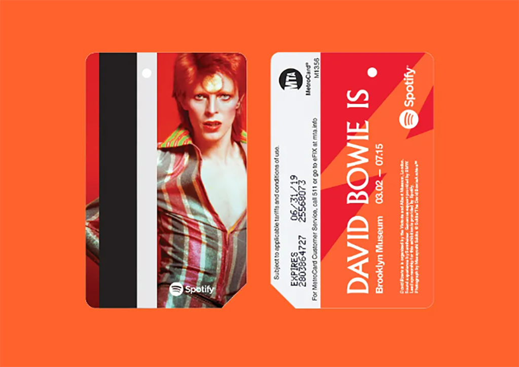 Image of David Bowie MetroCard