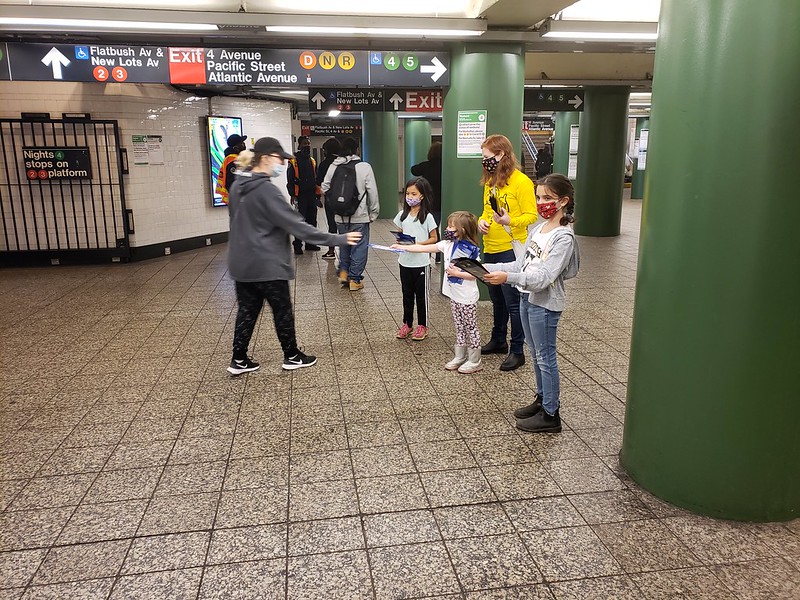 MTA ‘Mask Force’ Distributes Free Limited-Edition Masks to Thank Brooklyn Nets Fans for Taking the Train to the Game