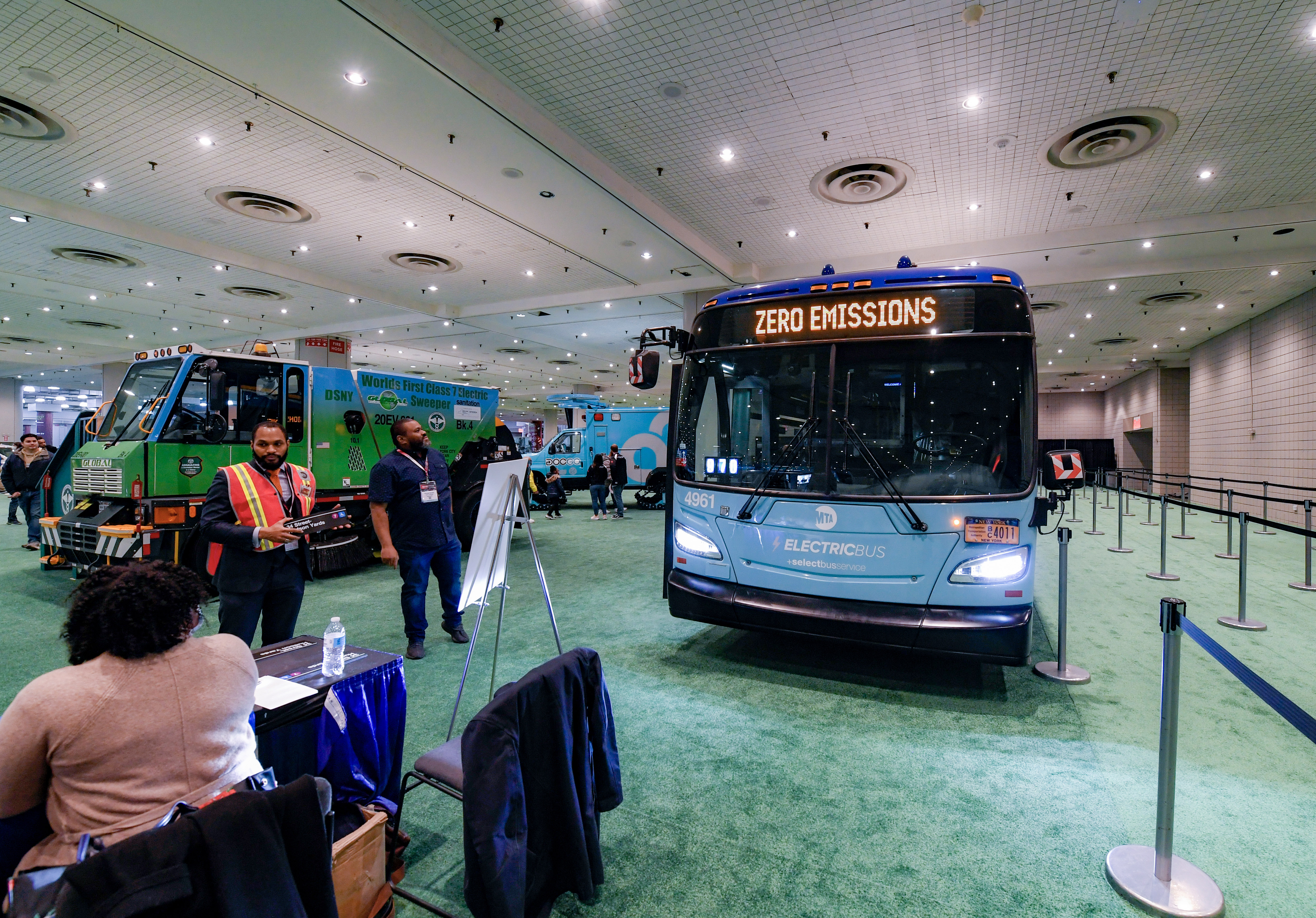 Electric Bus at Auto Show