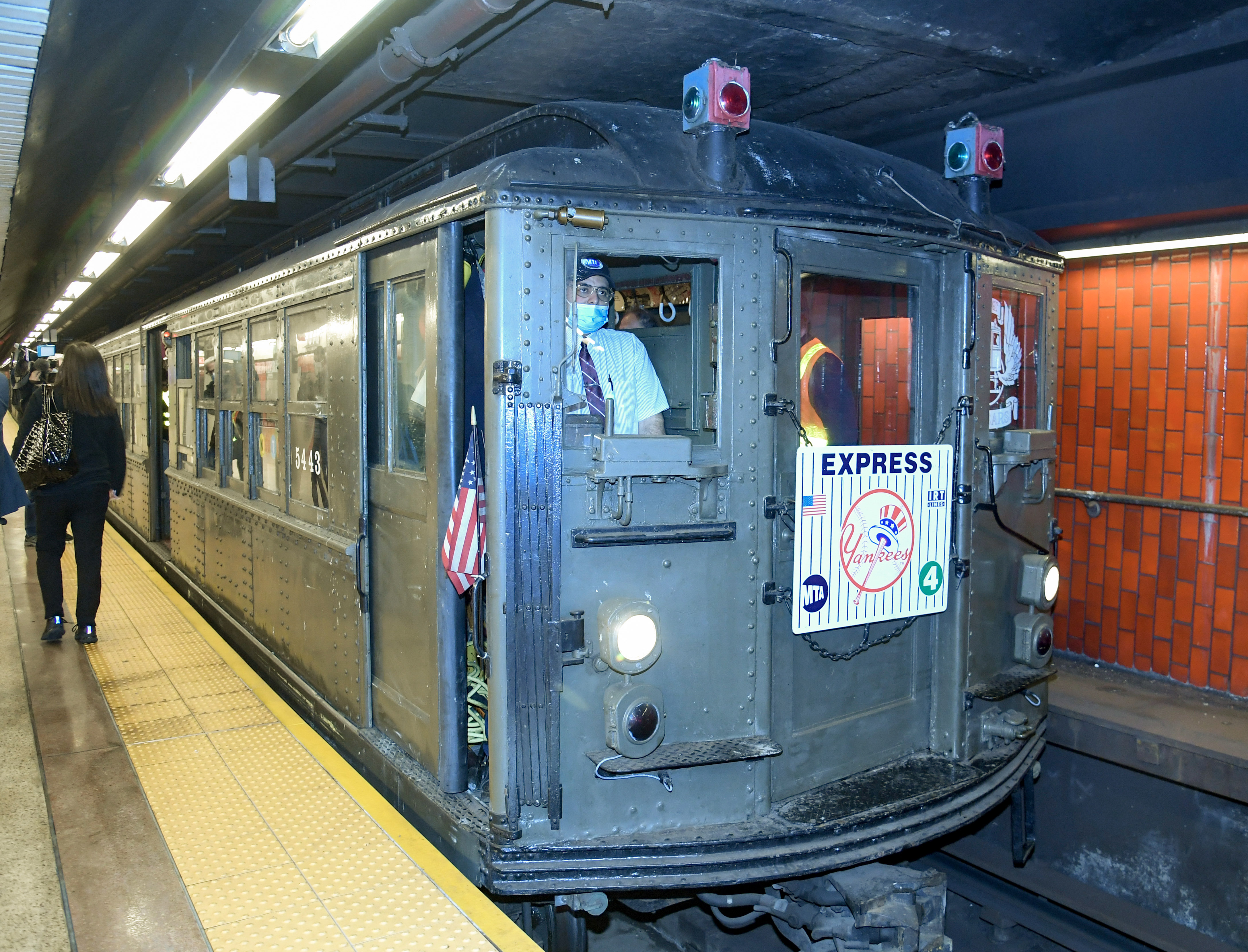 Yankee Fans Take MTA Vintage Trains to the Home Opener