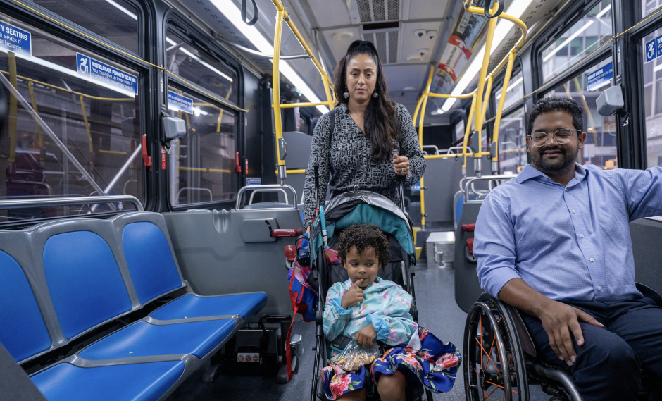 The Designated Open Stroller Area pilot program ensures Wheelchair Priority Seating remains the same.